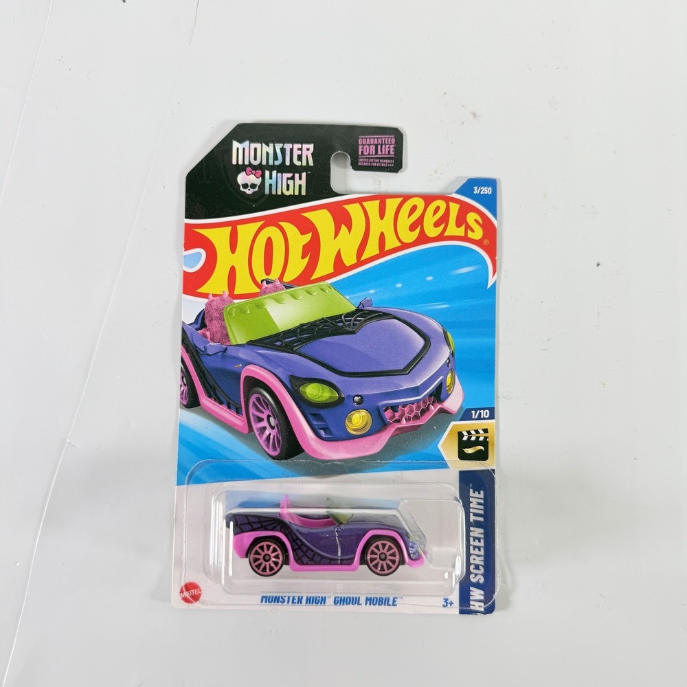 Hot Wheels Monster High Ghoul Mobile HW‎ Screen Time Purple Diecast New